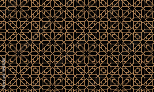 Festival pattern background | Greeting card seamless black and brown colour pattern design | Islamic pattern background for card, cover, book, web