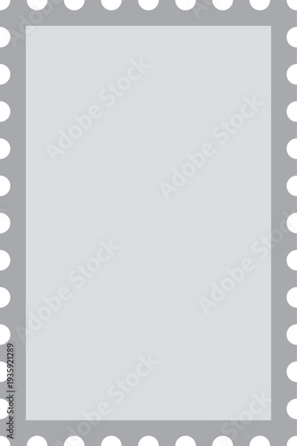 Mail postmark frame blank template. Decorative border