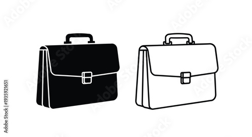 Professional briefcase vector icons Vector