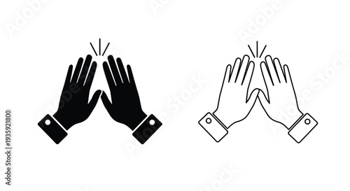 Handshake variations vector icons Vector