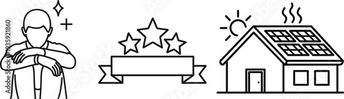 Sustainable home energy and quality rating concept