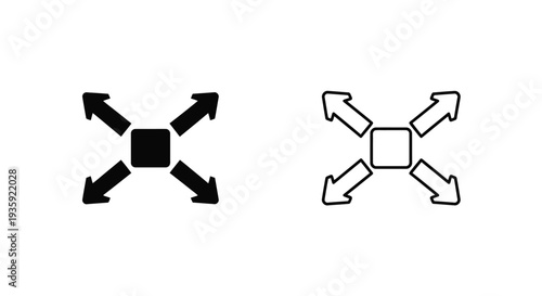 Modern arrow connectors set Vector