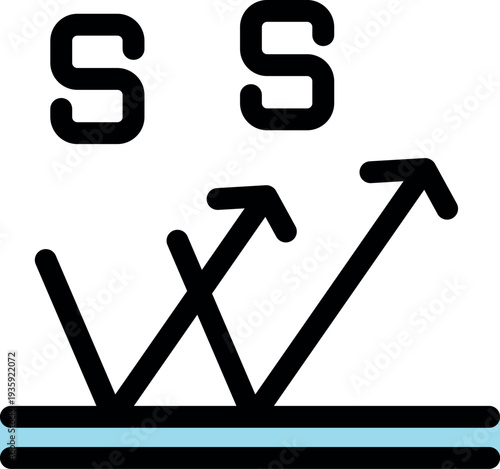 Icon of semi sheer fabric, illustrating how light passes through the material, ideal for textile and fashion industry