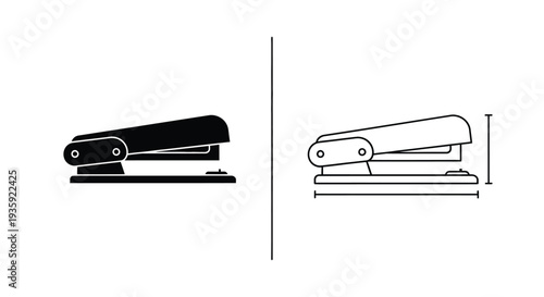 Modern stapler design vector icons Vector