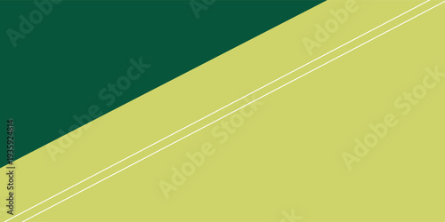 Abstract geometric background, clean diagonal split. Dark green, pale yellow blocks, subtle parallel white lines. Modern minimalist graphic for versatile design projects
