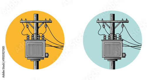 Distribution Line abstract elegant tone illustration