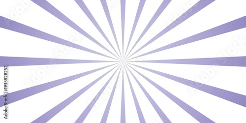 Soft Purple and White Sunburst Background with Fading Rays for Gentle and Airy Design Applications radial