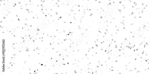 Subtle grayscale mosaic pattern with irregular polygonal shapes scattered across a clean white background creating a minimalist abstract texture for design