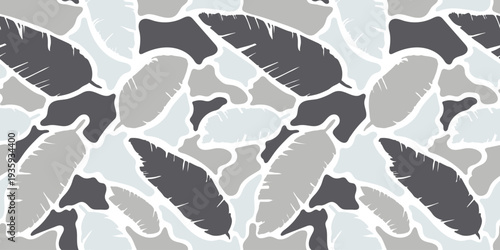 Urban Grey Camouflage Seamless Pattern Background. Duck Hunter Camouflage Seamless Pattern.