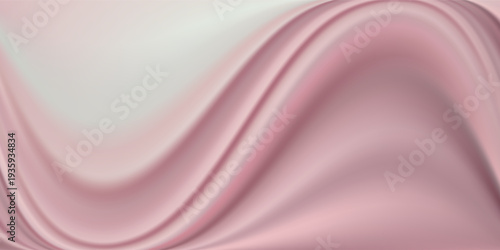 Strawberry cream yogurt swirl vortex background. Pale pink milk texture with spiral pattern, soft pastel colored abstract dairy product bg. Smoothie or ice cream decoration, food packaging element.
