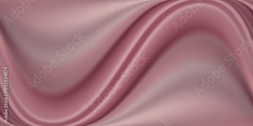 Strawberry cream yogurt swirl vortex background. Pale pink milk texture with spiral pattern, soft pastel colored abstract dairy product bg. Smoothie or ice cream decoration, food packaging element.