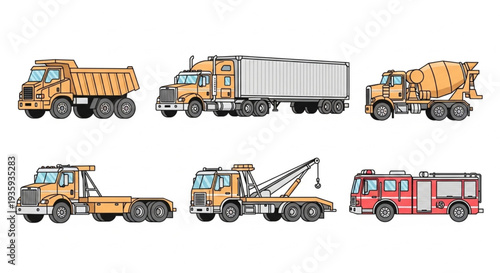 Collection of Heavy Duty Trucks.