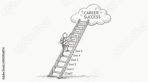 Ascending the Ladder of Ambition Towards Career Success Through Staged Goals