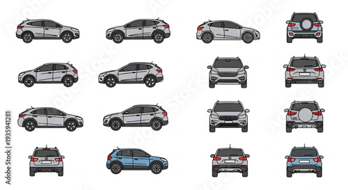 Collection of Various Car Models.