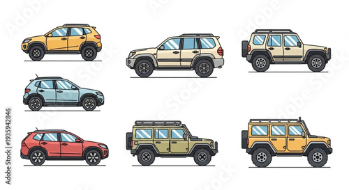 Collection of Various Off Road Vehicles.