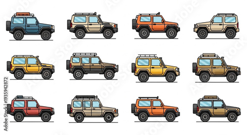 Collection of Various Off Road Vehicles.
