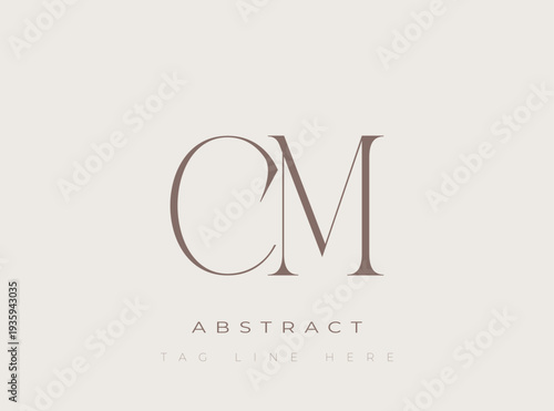 CM Abstract Monogram. Corporate identity and premium design projects seeking a refined modern look.