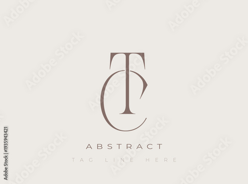 CT Abstract Monogram. Corporate identity and premium design projects seeking a refined modern look.