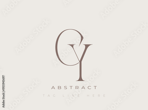 CY Abstract Monogram. Corporate identity and premium design projects seeking a refined modern look.
