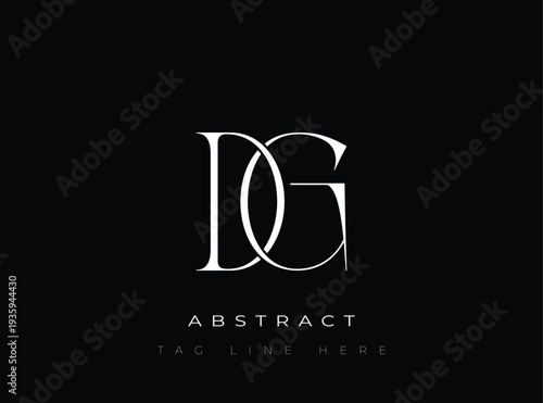 DG Abstract Monogram. Corporate identity and premium design projects seeking a refined modern look.