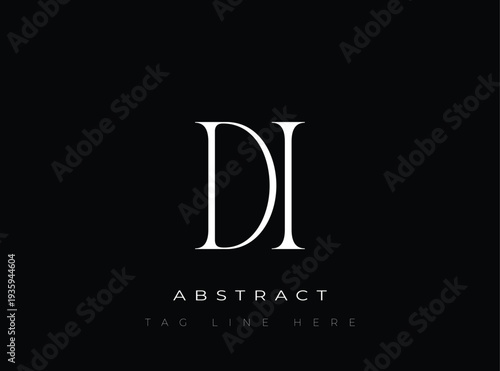 DI Abstract Monogram. Corporate identity and premium design projects seeking a refined modern look.