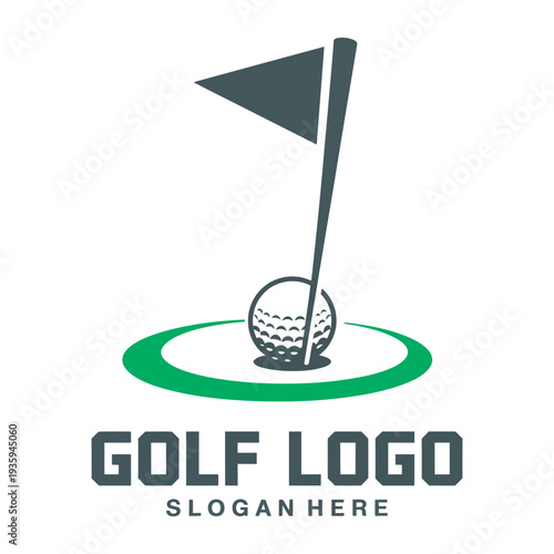 Golf logo design vector template, professional golf icon, tournament badge, sport illustration, creative emblem, brand identity, modern vector design concept