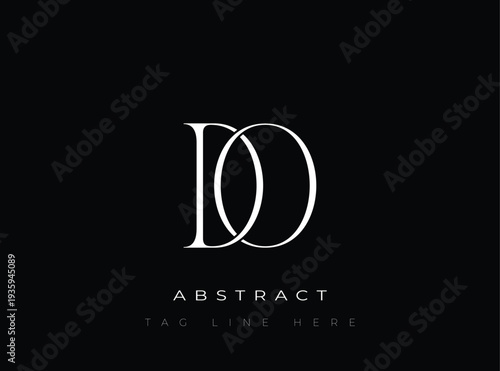 DO Abstract Monogram. Corporate identity and premium design projects seeking a refined modern look.