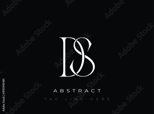 DS Abstract Monogram. Corporate identity and premium design projects seeking a refined modern look.