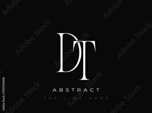 DT Abstract Monogram. Corporate identity and premium design projects seeking a refined modern look.