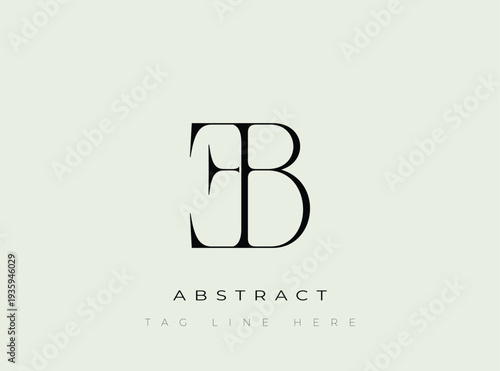 EB Abstract Monogram. Corporate identity and premium design projects seeking a refined modern look.