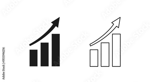 Growth trend business success Vector