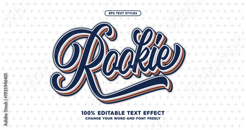 A dynamic text effect inspired by baseball. It brings style and energy to your designs.