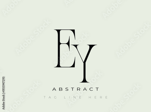 EY Abstract Monogram. Corporate identity and premium design projects seeking a refined modern look.