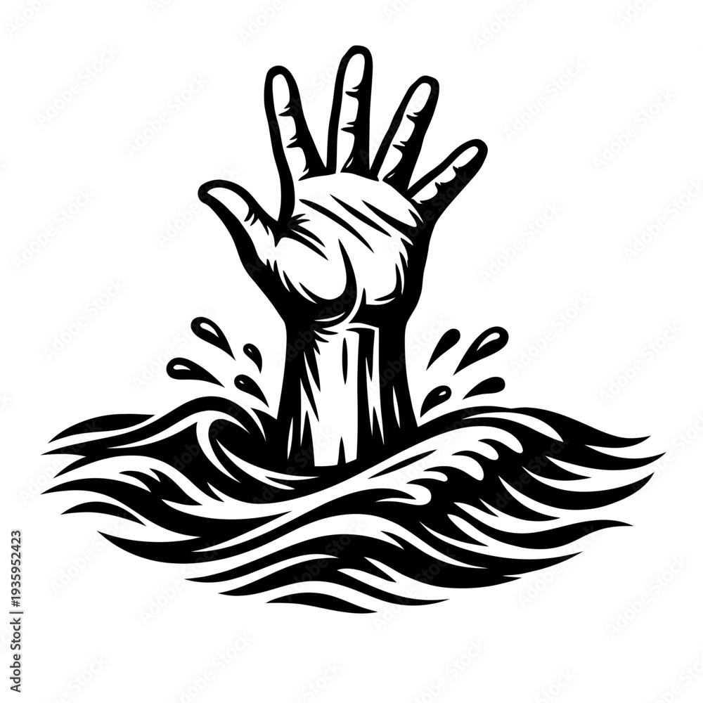 Fototapeta premium hands holding hands vector illustration