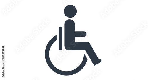 Accessible icon depicting a person in a wheelchair a symbol of inclusivity