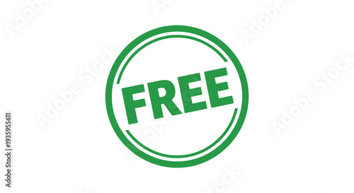 A vibrant green circular badge displays the word free in bold lettering creating a striking silhouette high quality professional detailed modern
