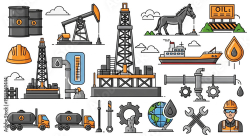 Oil Industry Equipment and Transportation Collection.