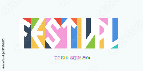 Nordic Celtic Cartoon Font Logo Alphabet Scandinavian Runic Colorful Letter Set Typography, Creative Barbarian Typographic Design for Title Text, Poster Headline, Festive Fonts. Vector Typeface