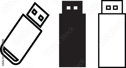 Usb flash drive illustrations