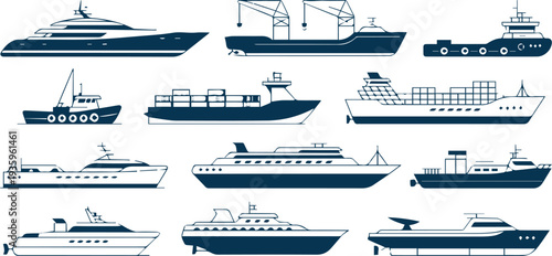 Fishing vessels and gear at harbor