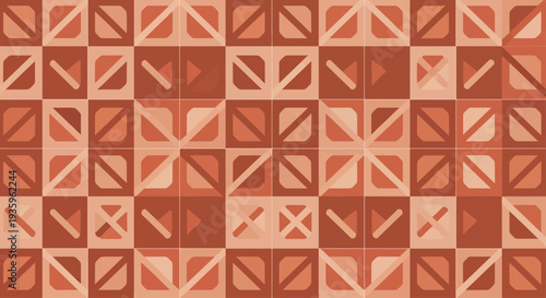 Geometric Terracotta Pattern Background