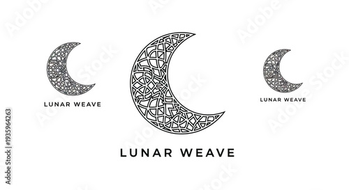 Intricate Lunar Weave Logo Design