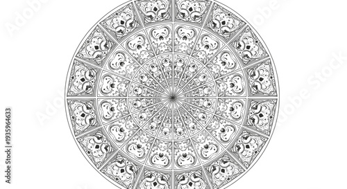 Intricate Circular Mandala Pattern