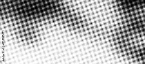 Grunge halftone black and white dots texture background. Spotted Abstract Texture
