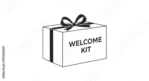 Gift Box with Welcome Kit Label.