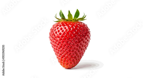 Fresh red strawberry fruit closeup.