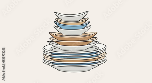 Stack of Dinner Plates