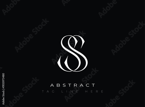 SS Abstract Monogram. Corporate identity and premium design projects seeking a refined modern look.