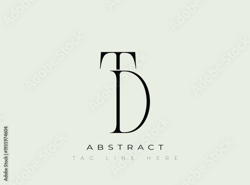 TD Abstract Monogram. Corporate identity and premium design projects seeking a refined modern look.