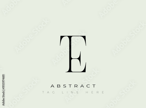TE Abstract Monogram. Corporate identity and premium design projects seeking a refined modern look.